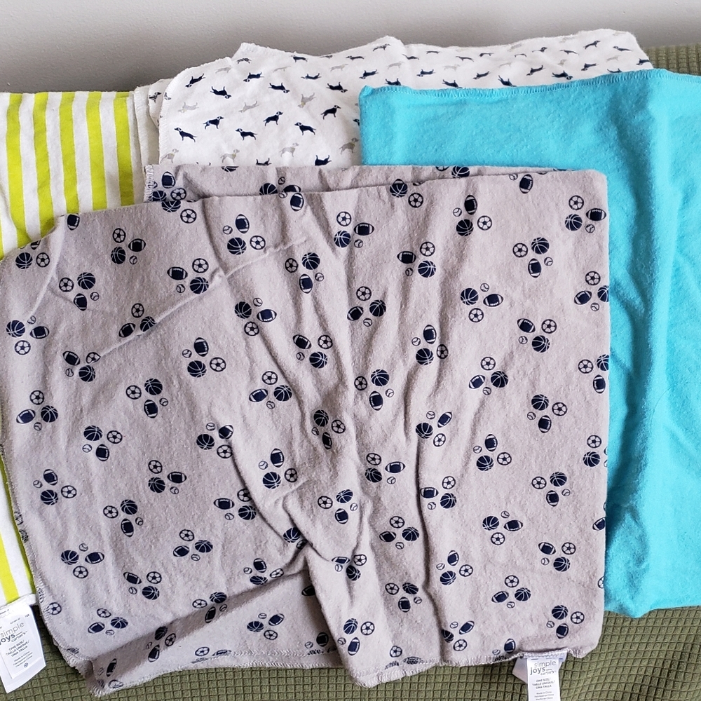Set of 4 Simple Joys by Carters Receiving Blankets